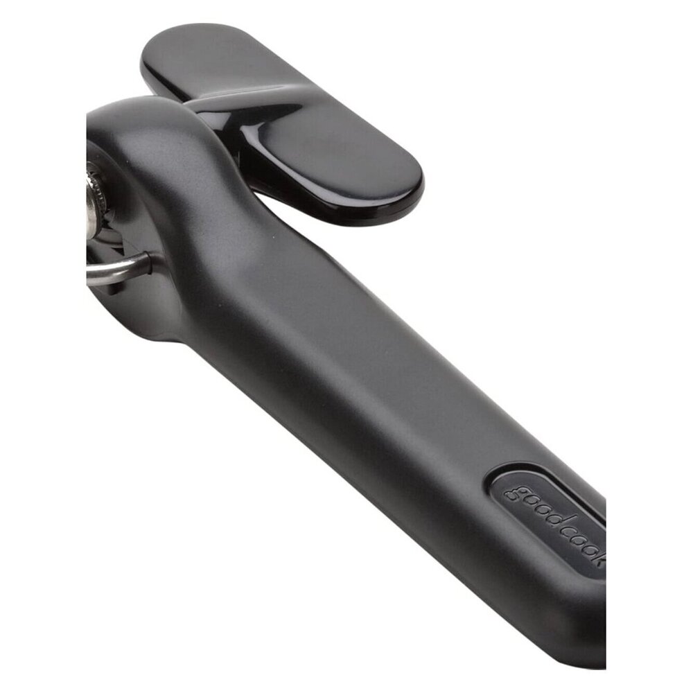 Manual Can Opener Stainless Steel Safe Cut Black